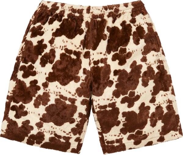 Faux Fur Short - Cow (front)