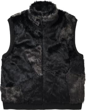 Faux Fur WINDSTOPPER® Vest Black