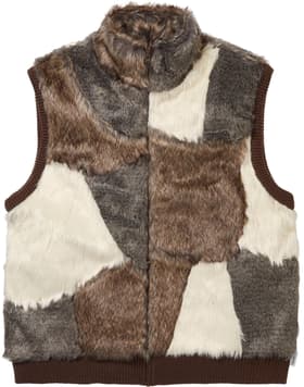 Faux Fur WINDSTOPPER® Vest Brown