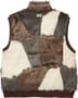 Faux Fur WINDSTOPPER® Vest - Brown (detail)