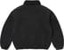Faux Shearling Lined Bomber Jacket - Black (detail)