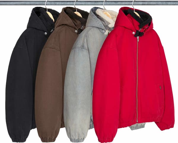 Faux Shearling Lined Bomber Jacket - Group Shot