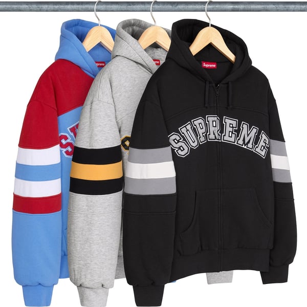 Filled Zip Up Hooded Sweatshirt - Group Shot