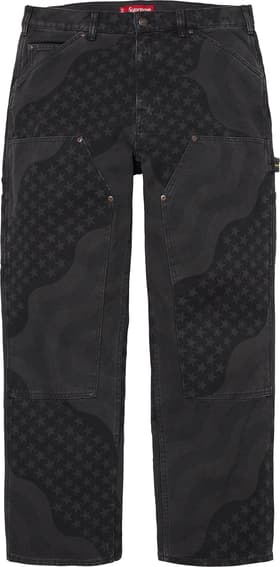 Flag Double Knee Painter Pant Black