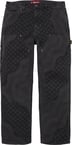 Flag Double Knee Painter Pant - Black (front)