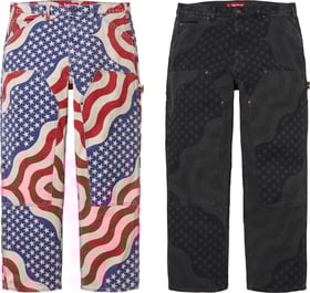 Flag Double Knee Painter Pant