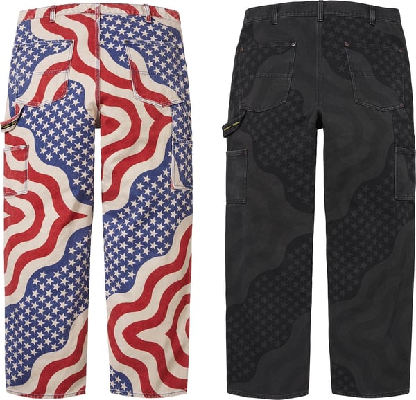 Flag Double Knee Painter Pant - Group Shot