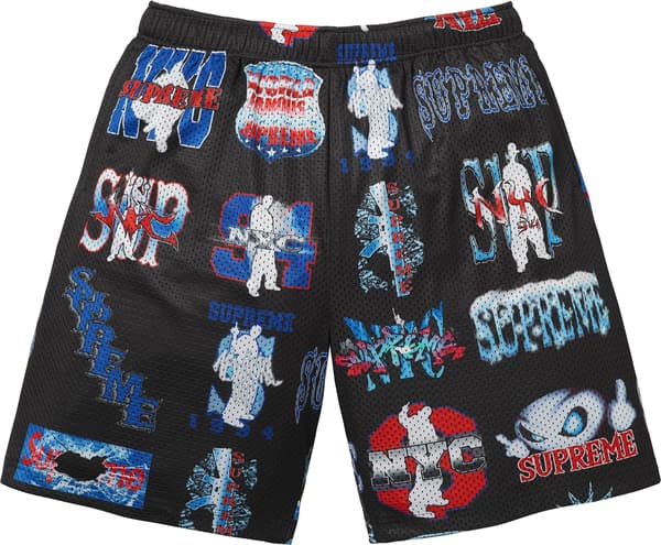 Flash Mesh Short - Black (front)