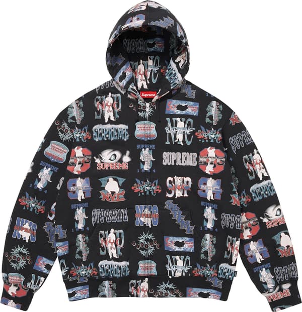 Flash Zip Up Hooded Sweatshirt - Black (front)