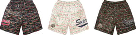 Floral Jacquard Short  White
