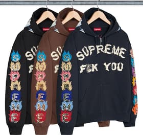 Fuck You Zip Up Hooded Sweatshirt