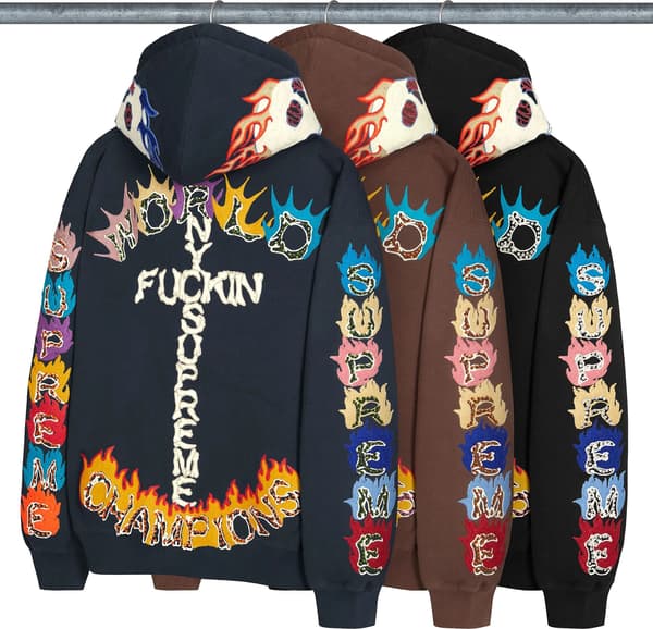 Fuck You Zip Up Hooded Sweatshirt - Group Shot