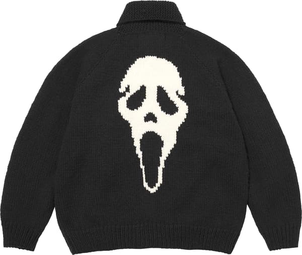 Ghostface® Cowichan Sweater - Black (detail)