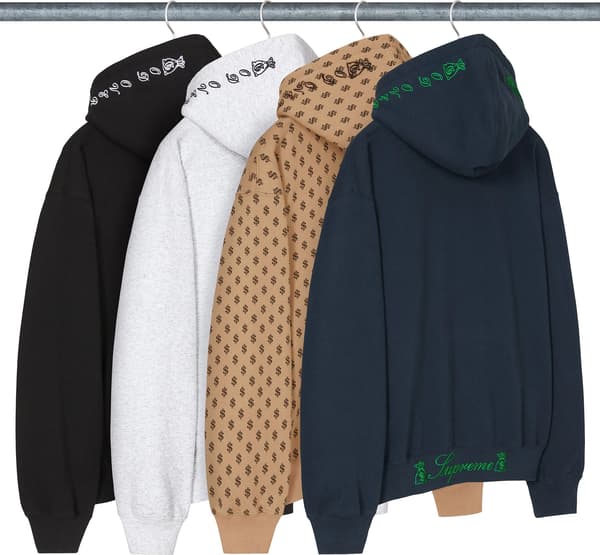 God Over Money Zip Up Hooded Sweatshirt - Group Shot