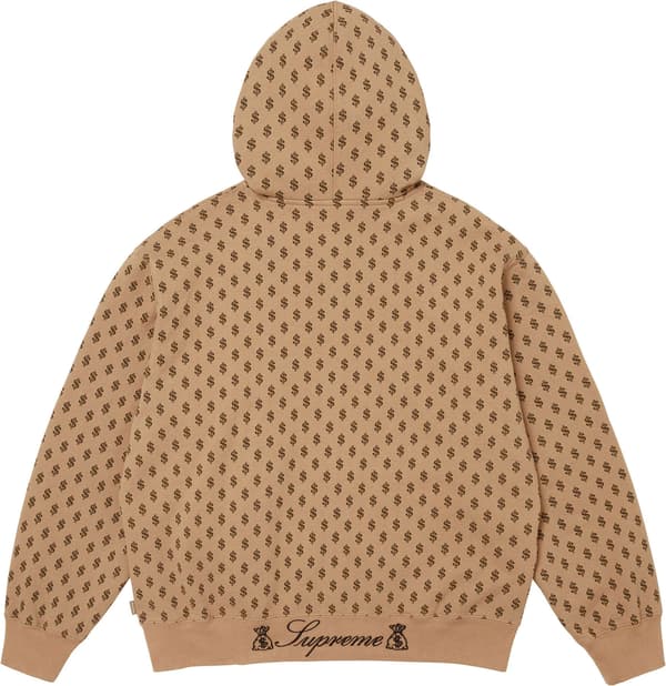 God Over Money Zip Up Hooded Sweatshirt - Money (detail)