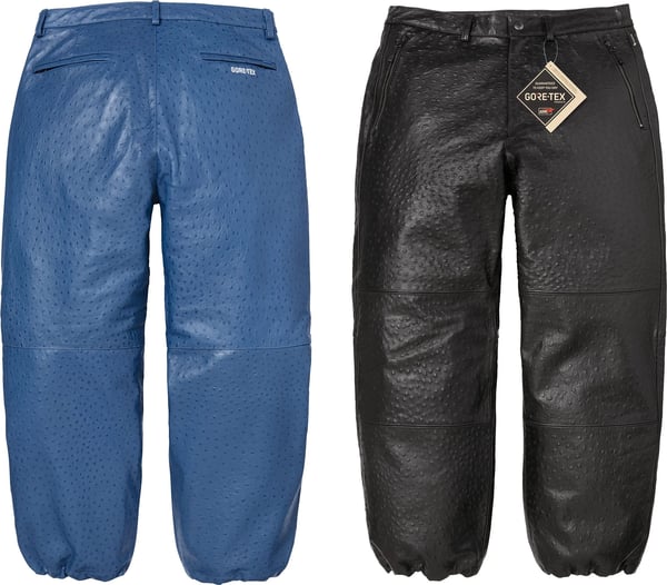 GORE-TEX Ostrich Embossed Leather Pant - Group Shot