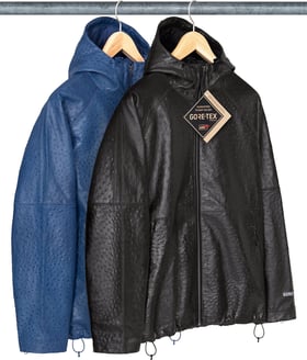 GORE-TEX Ostrich Embosssed Leather Jacket