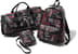Guns Embroidered Leather Bags - Black (front)