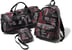 Guns Embroidered Leather Bags - Black (front)