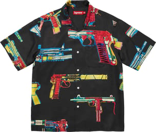Guns Silk S/S Shirt Black