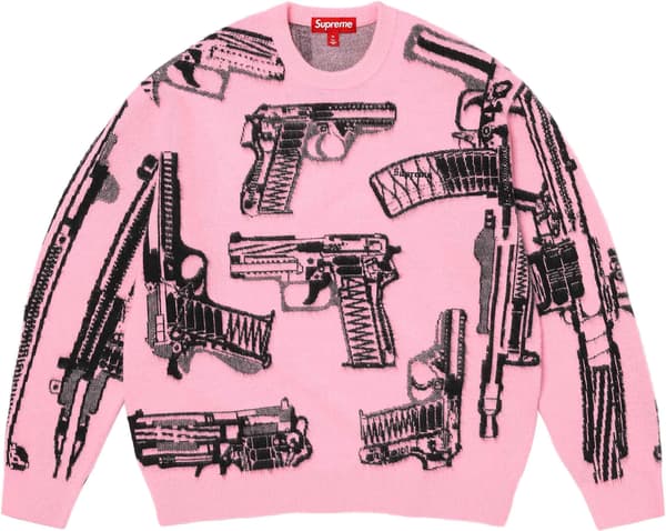 Guns Sweater - Pink (front)