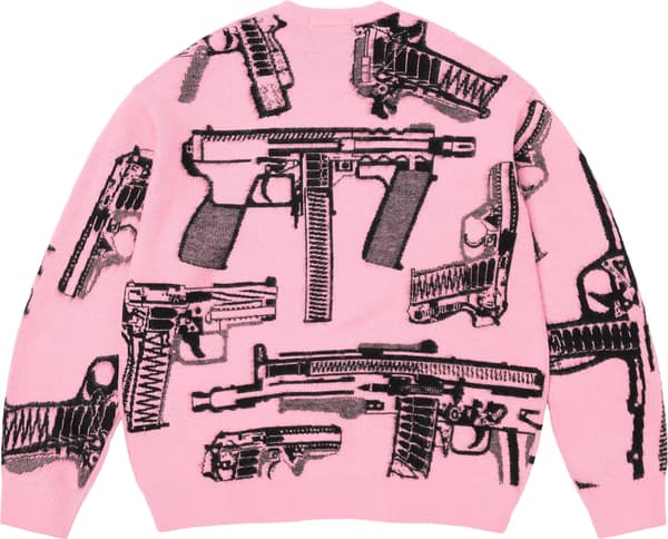 Guns Sweater - Pink (detail)