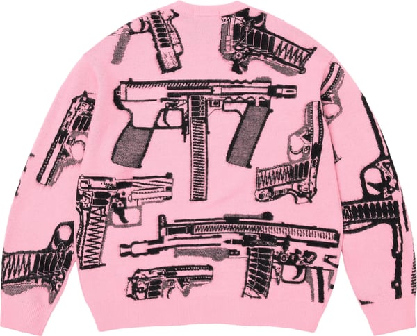 Guns Sweater - Pink (detail)