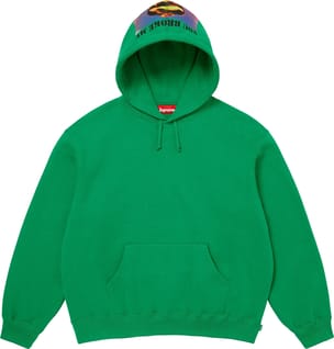 Heart Hooded Sweatshirt Green