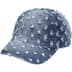 Hole Punch Rhinestone Denim 6-Panel - Brown (front)