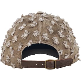 Hole Punch Rhinestone Denim 6-Panel Washed Indigo