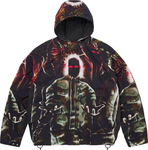 Hooded Raglan Jacket - Art Dealer Camo (front)