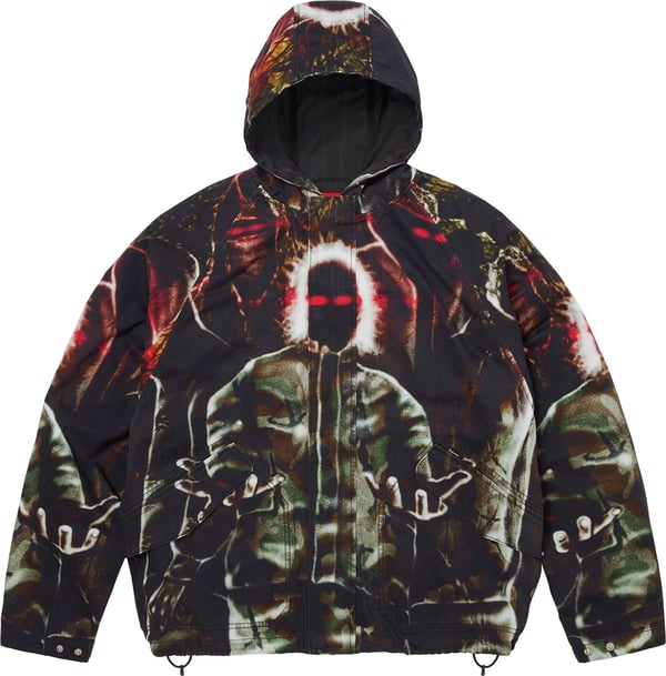 Hooded Raglan Jacket - Art Dealer Camo (front)