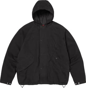 Hooded Raglan Jacket Black