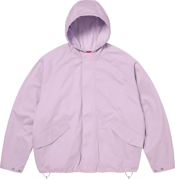 Hooded Raglan Jacket - Lilac (front)