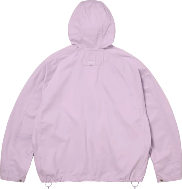 Hooded Raglan Jacket - Lilac (detail)