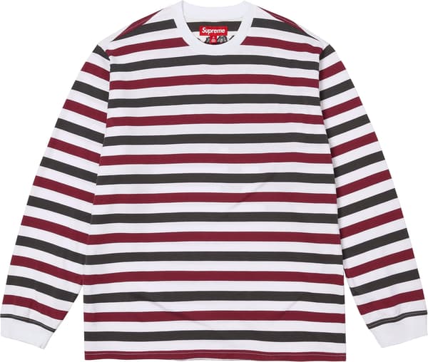 Intarsia L/S Top - Stripe (front)