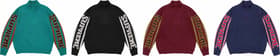 Jacquard Sleeve Half Zip Sweater