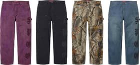 Leather Appliqué Double Knee Painter Pant