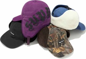 Leather Appliqué Earflap 6-Panel