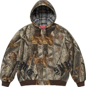 Leather Appliqué Hooded Work Jacket Realtree® Hardwoods Camo