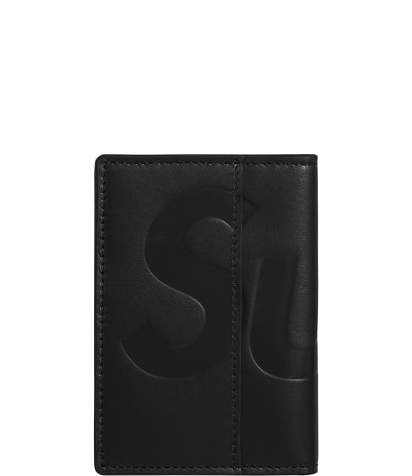 Leather Card Holder - Black (front)