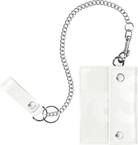 Leather Chain Wallet White