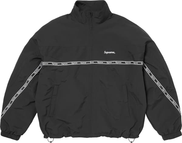 Logo Taping Track Jacket - Black (front)