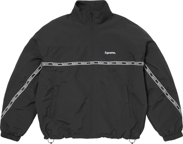 Logo Taping Track Jacket - Black (front)
