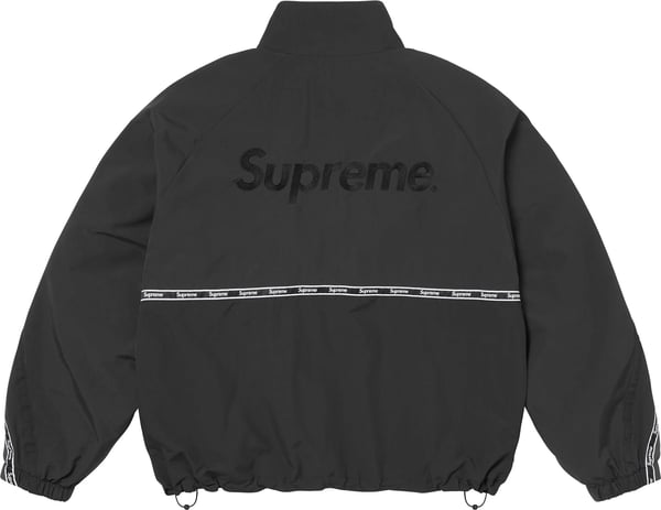 Logo Taping Track Jacket - Black (detail)