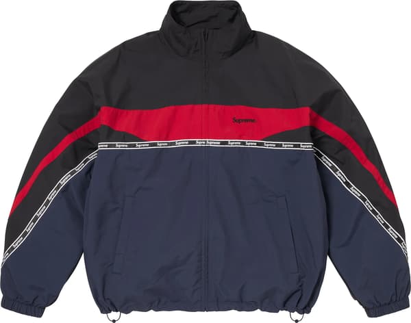 Logo Taping Track Jacket - Navy (front)