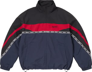 Logo Taping Track Jacket Navy
