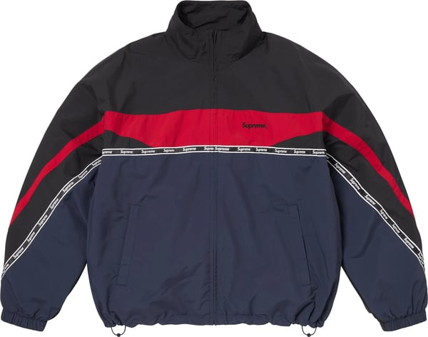 Logo Taping Track Jacket - Navy (front)