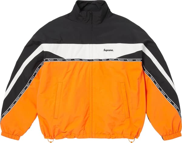 Logo Taping Track Jacket - Orange (front)