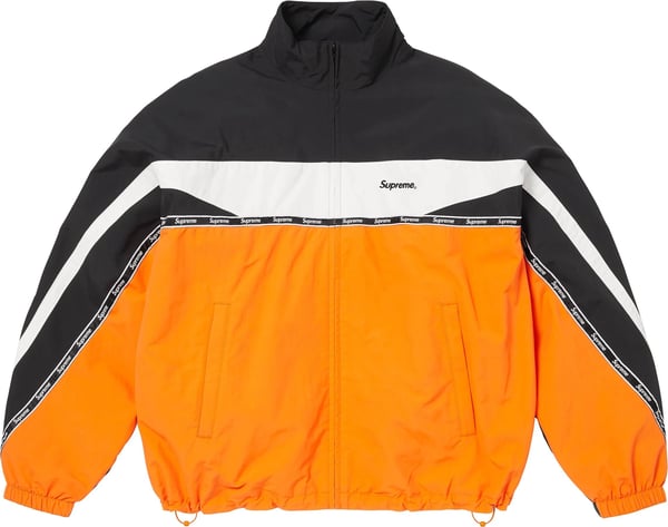 Logo Taping Track Jacket - Orange (front)